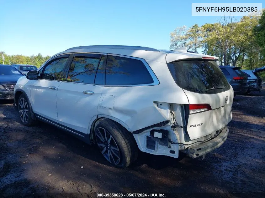 2020 Honda Pilot Awd Touring 8 Passenger VIN: 5FNYF6H95LB020385 Lot: 39358628