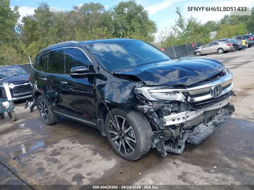 2020 Honda Pilot Awd Touring 7 Passenger VIN: 5FNYF6H65LB051433 Lot: 40425300