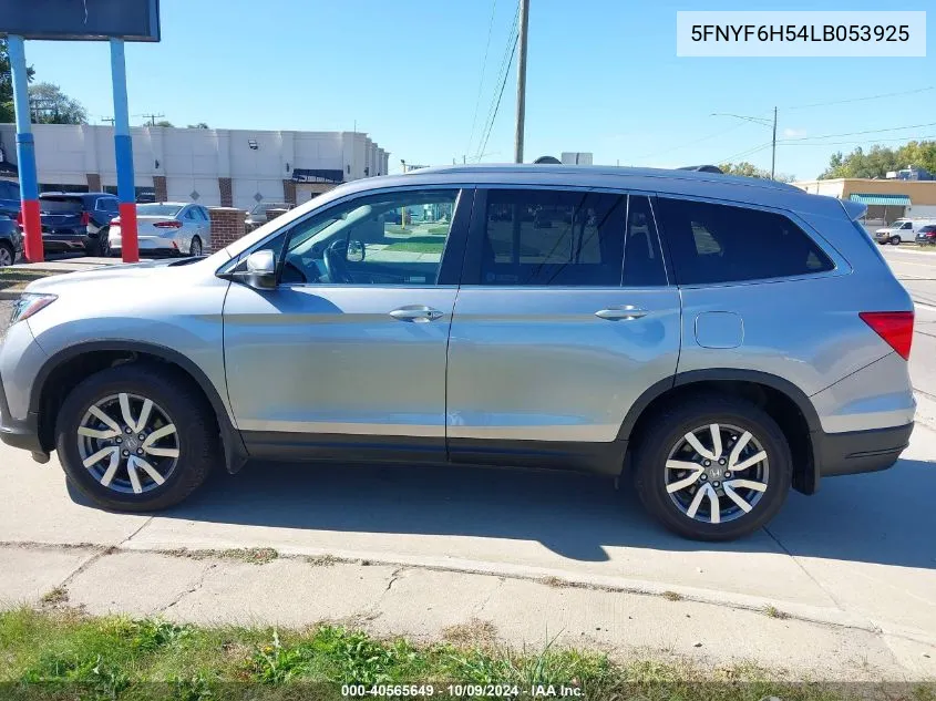 2020 Honda Pilot Awd Ex-L VIN: 5FNYF6H54LB053925 Lot: 40565649