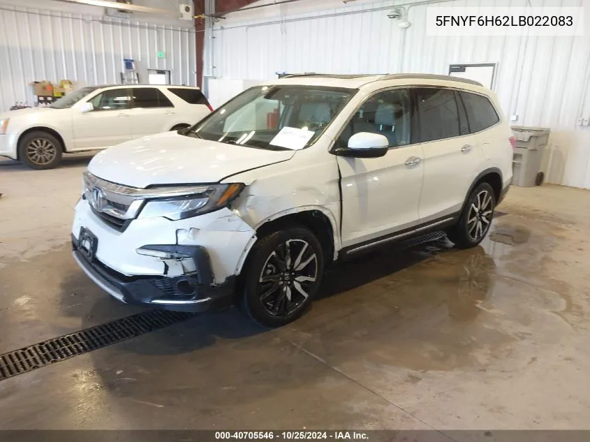 2020 Honda Pilot Awd Touring 7 Passenger VIN: 5FNYF6H62LB022083 Lot: 40705546