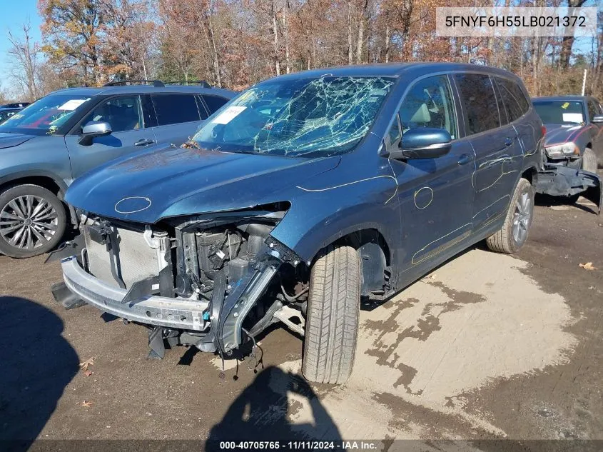 2020 Honda Pilot Awd Ex-L VIN: 5FNYF6H55LB021372 Lot: 40705765