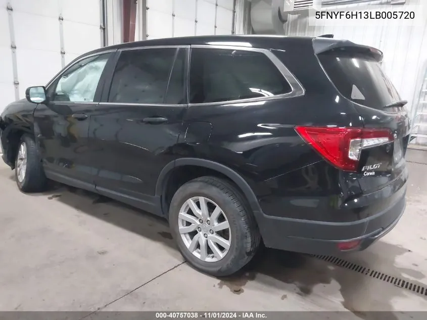 2020 Honda Pilot Awd Lx VIN: 5FNYF6H13LB005720 Lot: 40757038