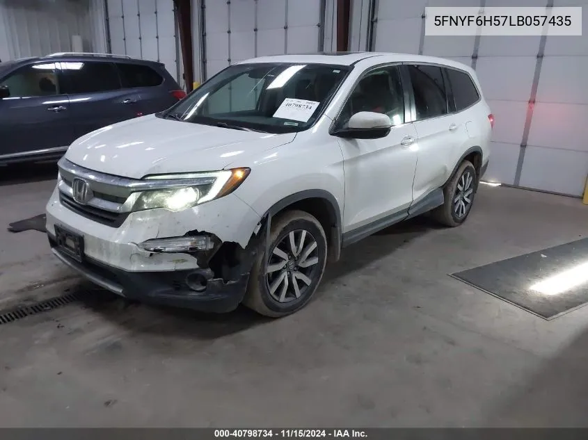 2020 Honda Pilot Awd Ex-L VIN: 5FNYF6H57LB057435 Lot: 40798734