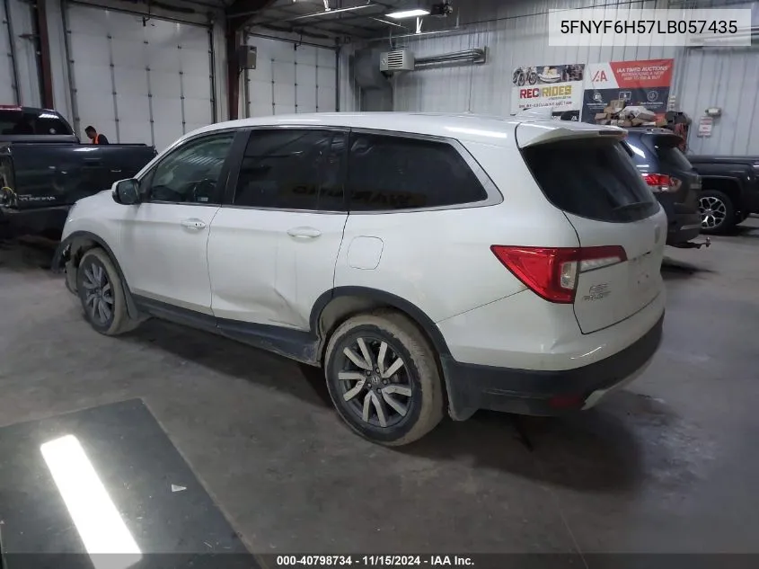 2020 Honda Pilot Awd Ex-L VIN: 5FNYF6H57LB057435 Lot: 40798734