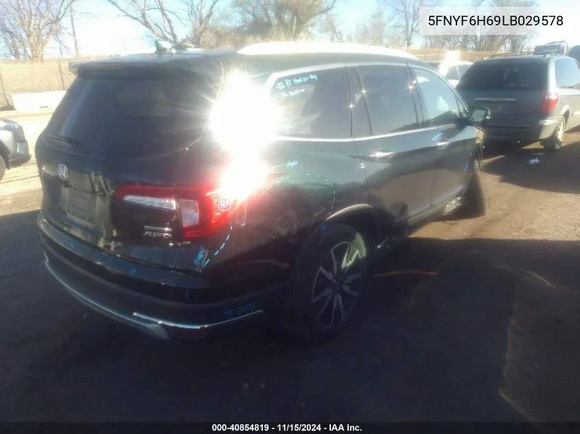 2020 Honda Pilot Awd Touring 7 Passenger VIN: 5FNYF6H69LB029578 Lot: 40854819