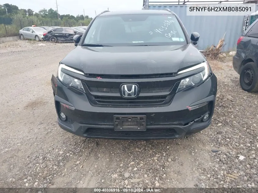 2021 Honda Pilot Awd Special Edition VIN: 5FNYF6H2XMB085091 Lot: 40336916