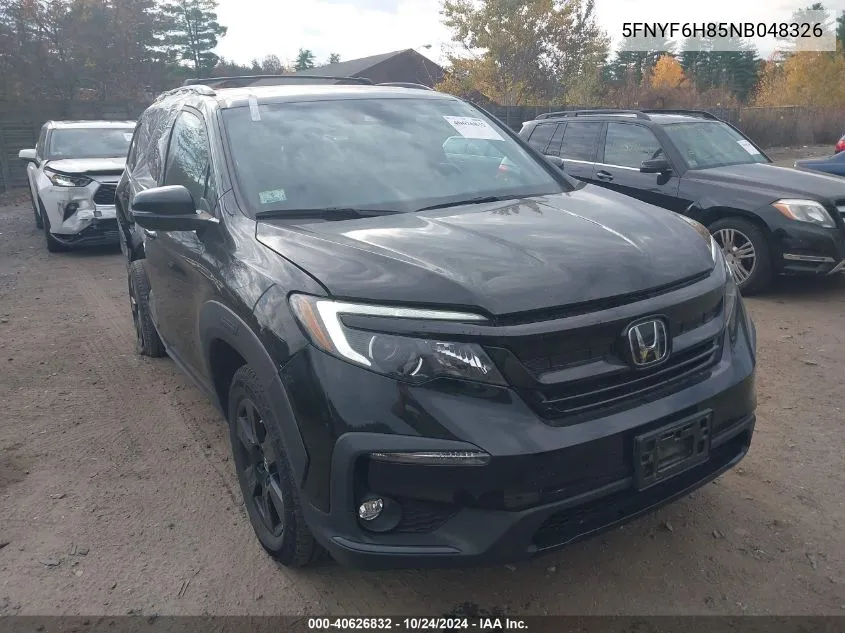 5FNYF6H85NB048326 2022 Honda Pilot Trailsport