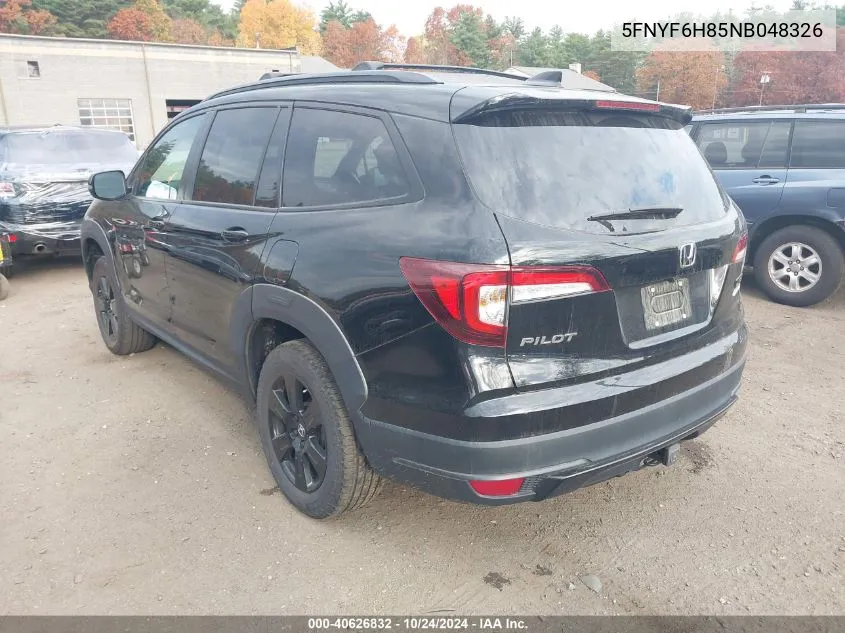 5FNYF6H85NB048326 2022 Honda Pilot Trailsport