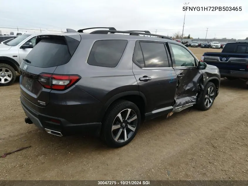 2023 Honda Pilot Touring VIN: 5FNYG1H72PB503465 Lot: 30047275