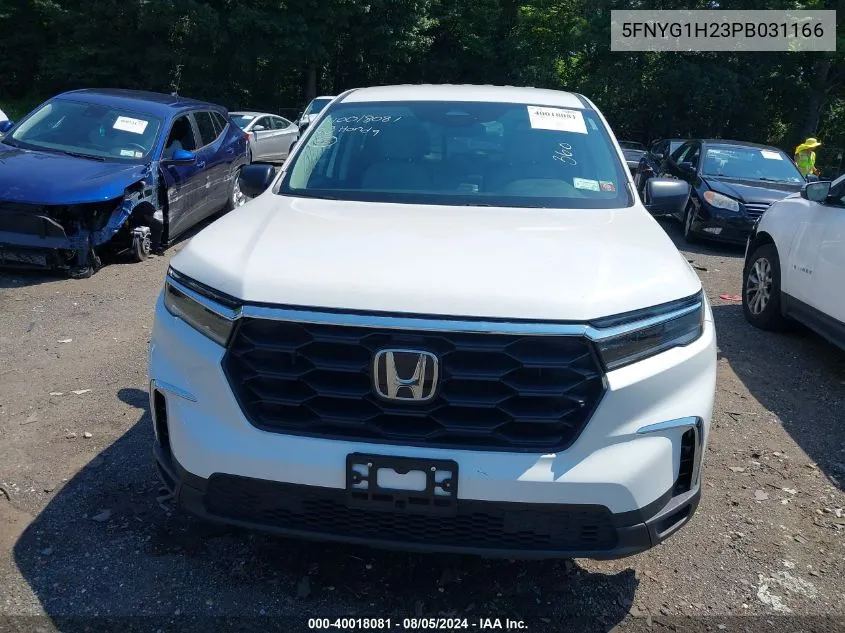 5FNYG1H23PB031166 2023 Honda Pilot Awd Lx