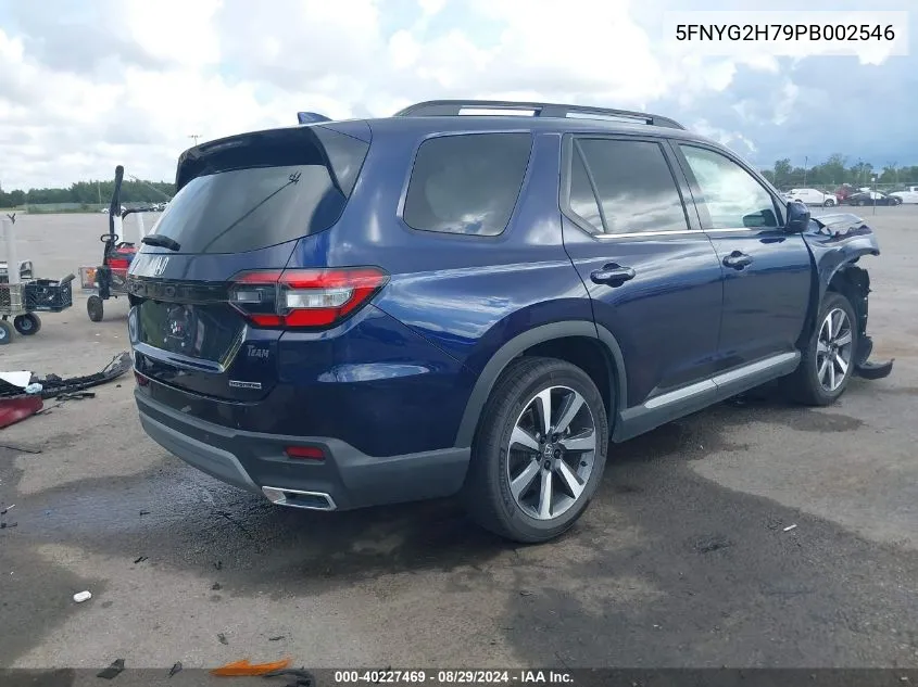 2023 Honda Pilot 2Wd Touring VIN: 5FNYG2H79PB002546 Lot: 40227469