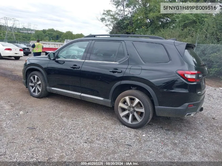 2023 Honda Pilot Awd Elite VIN: 5FNYG1H89PB009516 Lot: 40250225