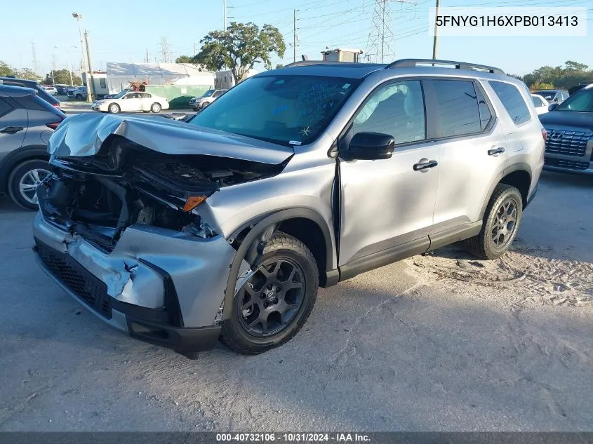 2023 Honda Pilot Awd Trailsport VIN: 5FNYG1H6XPB013413 Lot: 40732106