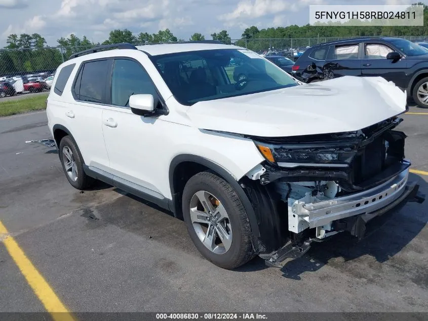 5FNYG1H58RB024811 2024 Honda Pilot Awd Ex-L 7 Passenger