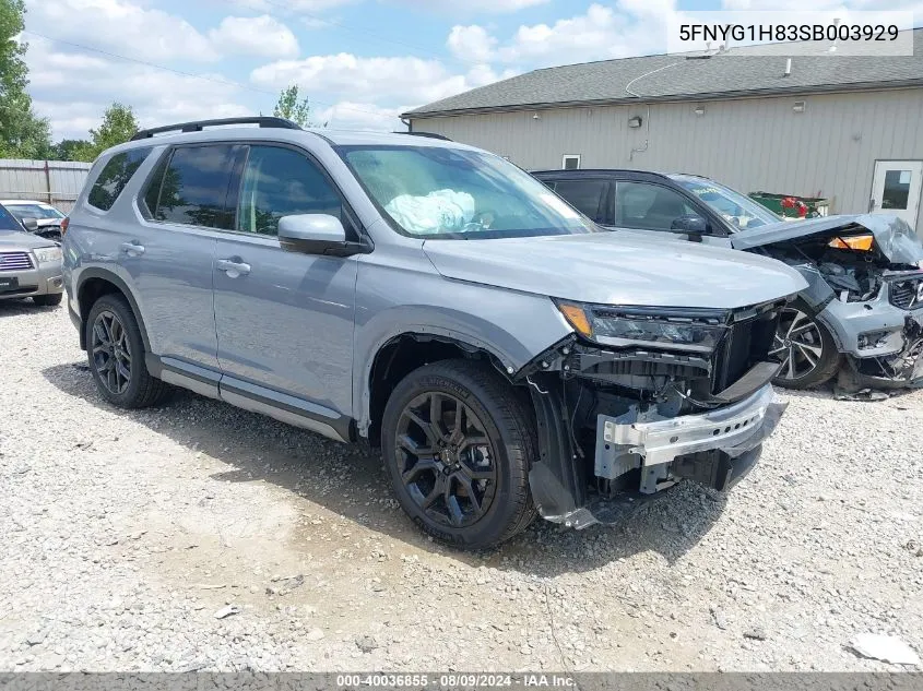 5FNYG1H83SB003929 2025 Honda Pilot Awd Elite