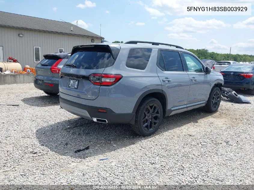 5FNYG1H83SB003929 2025 Honda Pilot Awd Elite