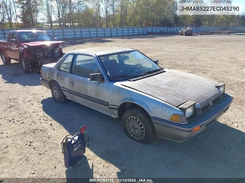 1984 Honda Prelude 1800 VIN: JHMAB5227EC045290 Lot: 40793112