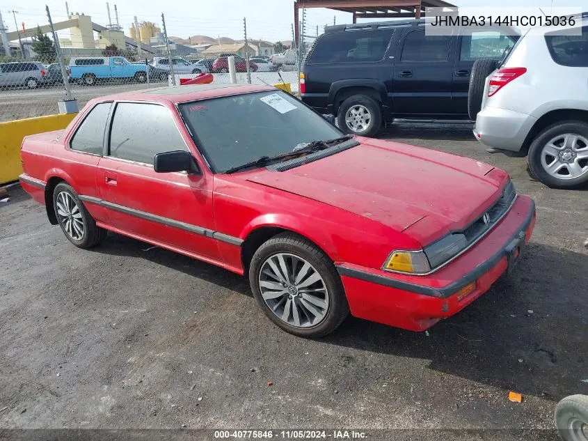 1987 Honda Prelude 2.0Si/2.0S VIN: JHMBA3144HC015036 Lot: 40775846