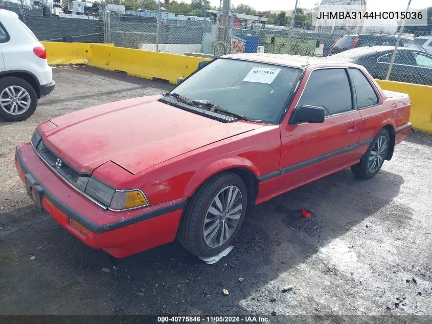 1987 Honda Prelude 2.0Si/2.0S VIN: JHMBA3144HC015036 Lot: 40775846