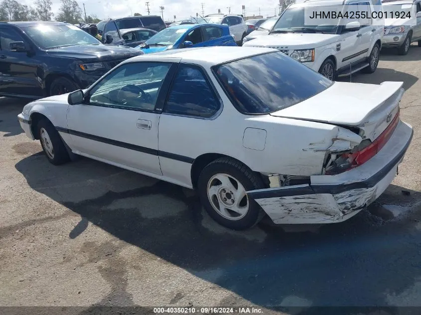 1990 Honda Prelude Si Alb/Sr VIN: JHMBA4255LC011924 Lot: 40350210