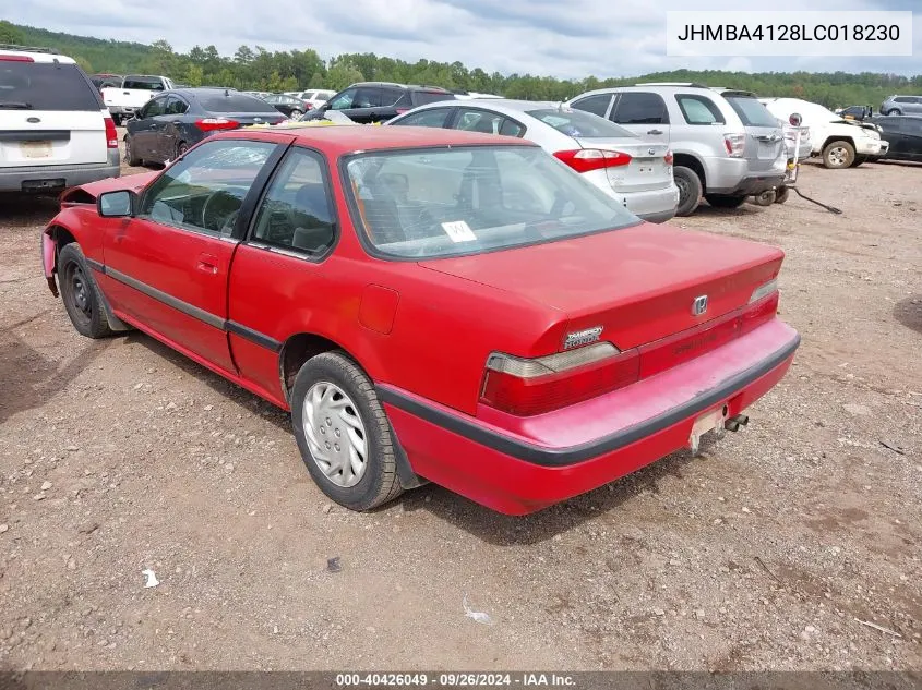 1990 Honda Prelude 2.0Si/2.0S VIN: JHMBA4128LC018230 Lot: 40426049