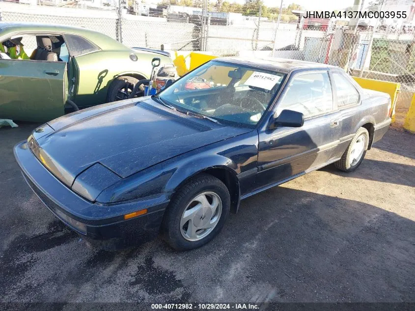 1991 Honda Prelude Si VIN: JHMBA4137MC003955 Lot: 40712982