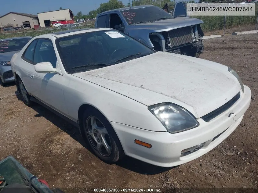 1998 Honda Prelude VIN: JHMBB6246WC007644 Lot: 40357358