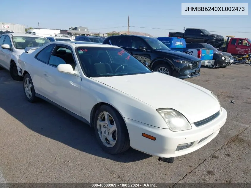 1999 Honda Prelude VIN: JHMBB6240XL002473 Lot: 40509969