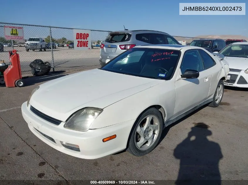 1999 Honda Prelude VIN: JHMBB6240XL002473 Lot: 40509969