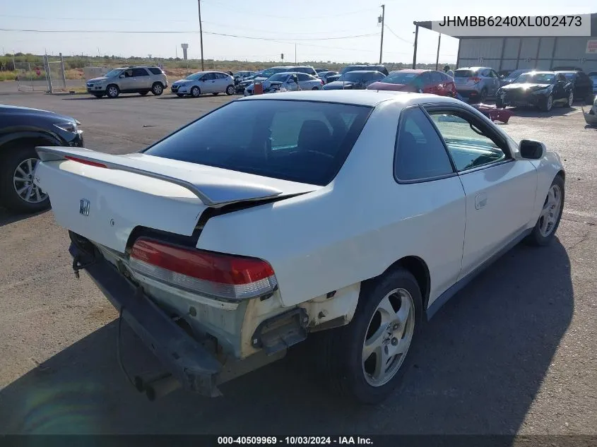 1999 Honda Prelude VIN: JHMBB6240XL002473 Lot: 40509969