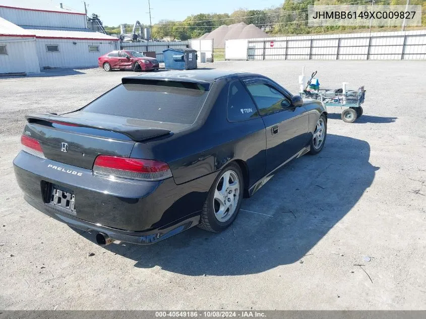 1999 Honda Prelude VIN: JHMBB6149XC009827 Lot: 40549186