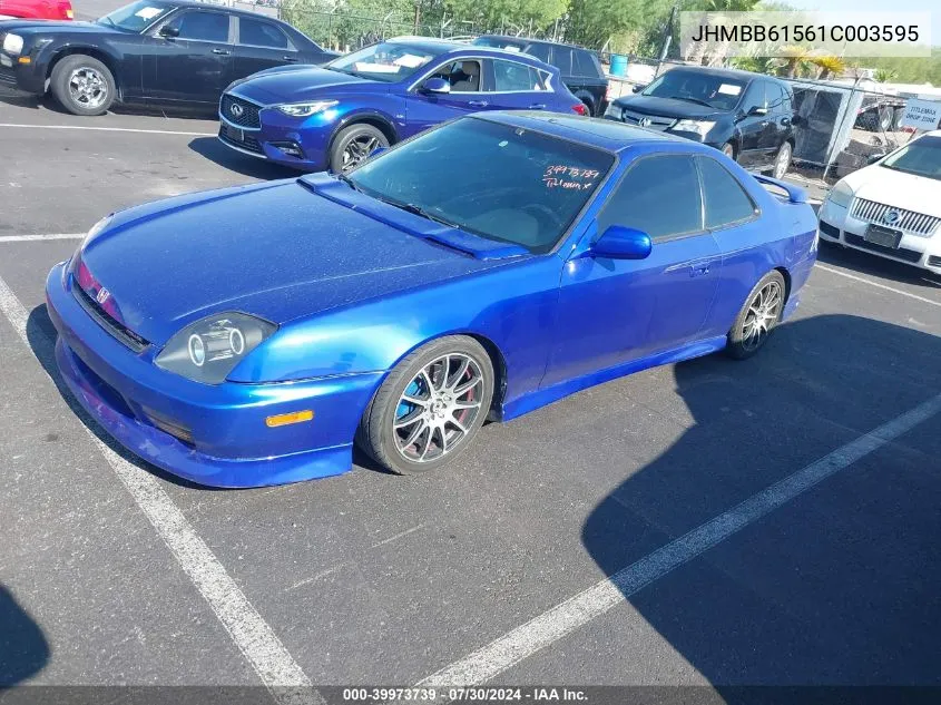 2001 Honda Prelude Type Sh VIN: JHMBB61561C003595 Lot: 39973739