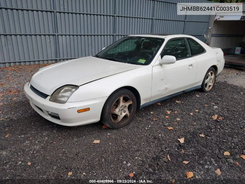 2001 Honda Prelude VIN: JHMBB62441C003519 Lot: 40409966