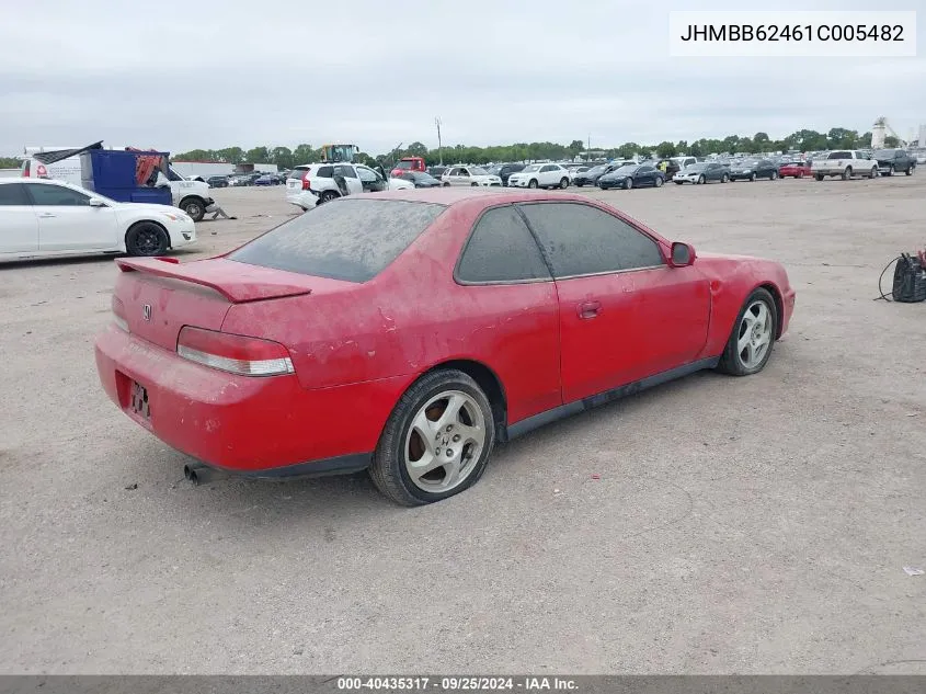 2001 Honda Prelude VIN: JHMBB62461C005482 Lot: 40435317