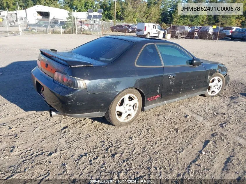 2001 Honda Prelude VIN: JHMBB62491C000678 Lot: 40570707