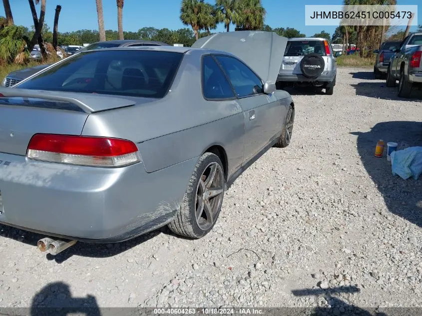 2001 Honda Prelude VIN: JHMBB62451C005473 Lot: 40604263