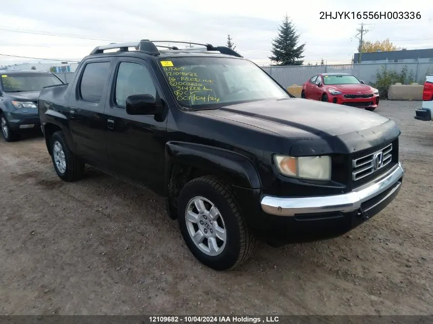 2006 Honda Ridgeline VIN: 2HJYK16556H003336 Lot: 12109682