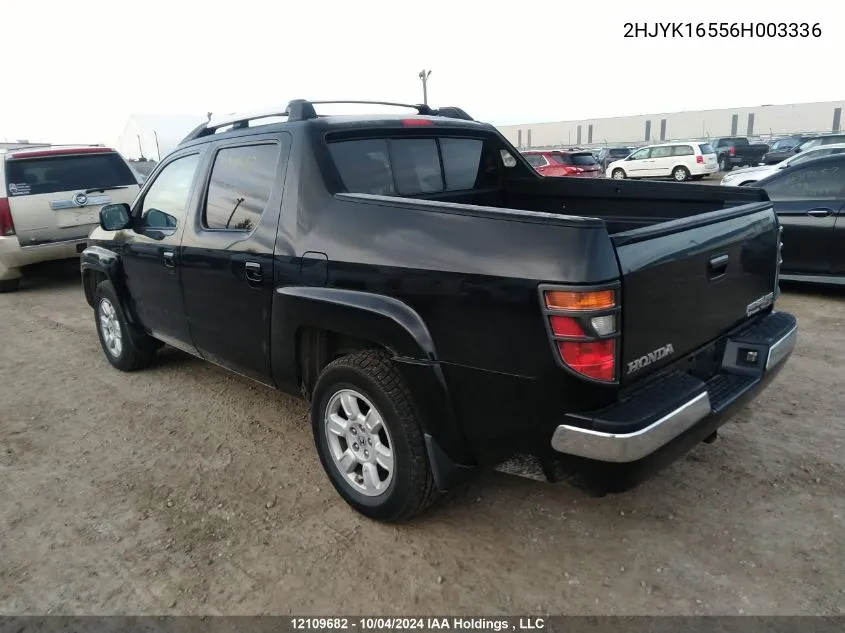 2006 Honda Ridgeline VIN: 2HJYK16556H003336 Lot: 12109682