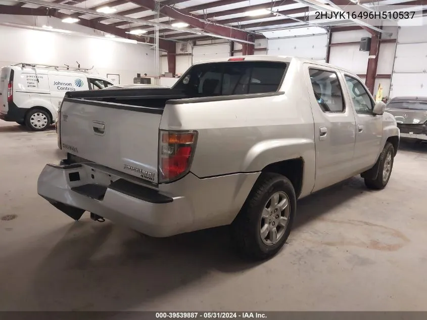 2HJYK16496H510537 2006 Honda Ridgeline Rts