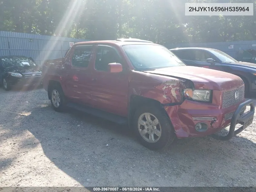 2HJYK16596H535964 2006 Honda Ridgeline Rtl