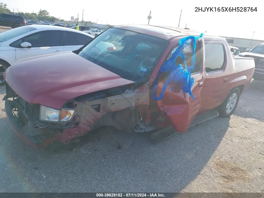 2HJYK165X6H528764 2006 Honda Ridgeline Rtl