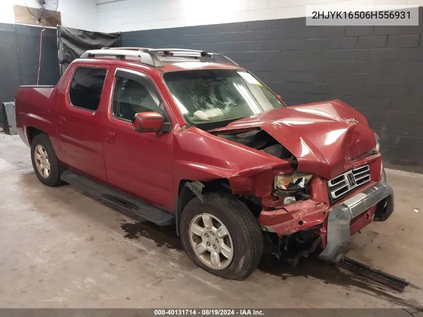 2HJYK16506H556931 2006 Honda Ridgeline Rtl