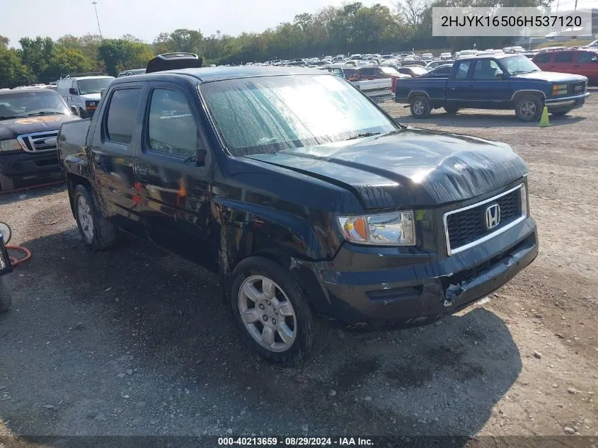 2HJYK16506H537120 2006 Honda Ridgeline Rtl