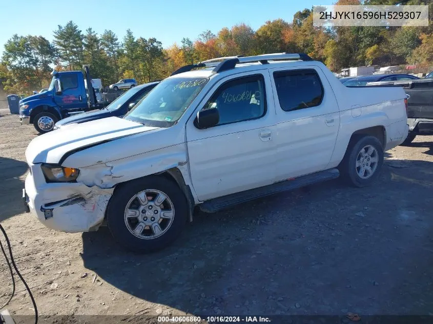 2006 Honda Ridgeline Rtl VIN: 2HJYK16596H529307 Lot: 40606860