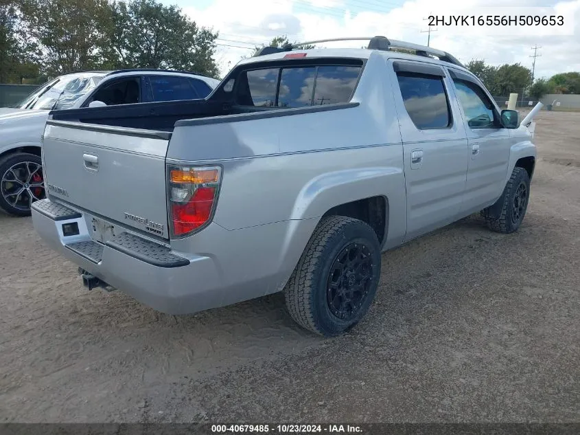 2006 Honda Ridgeline Rtl VIN: 2HJYK16556H509653 Lot: 40679485