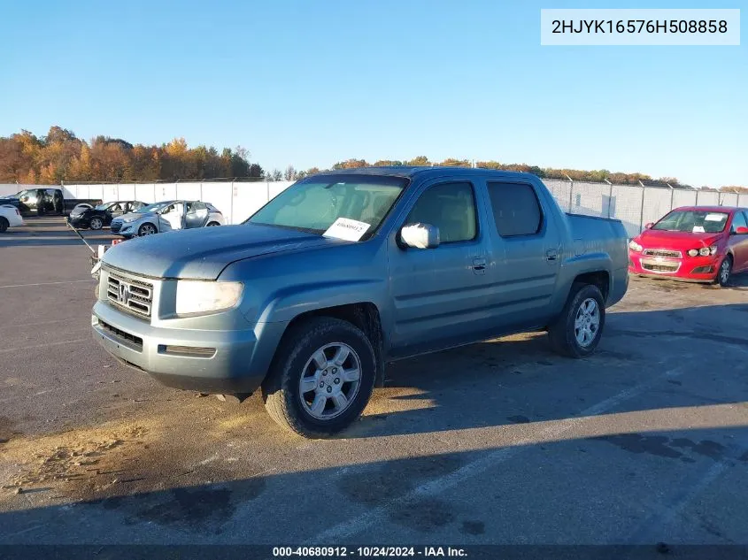 2HJYK16576H508858 2006 Honda Ridgeline Rtl