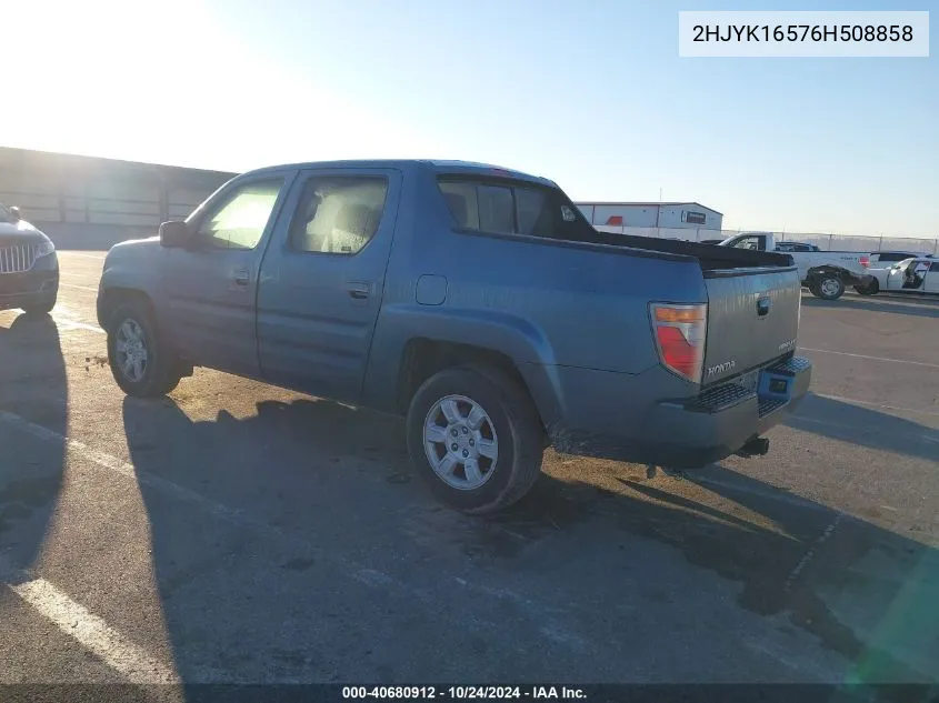 2HJYK16576H508858 2006 Honda Ridgeline Rtl