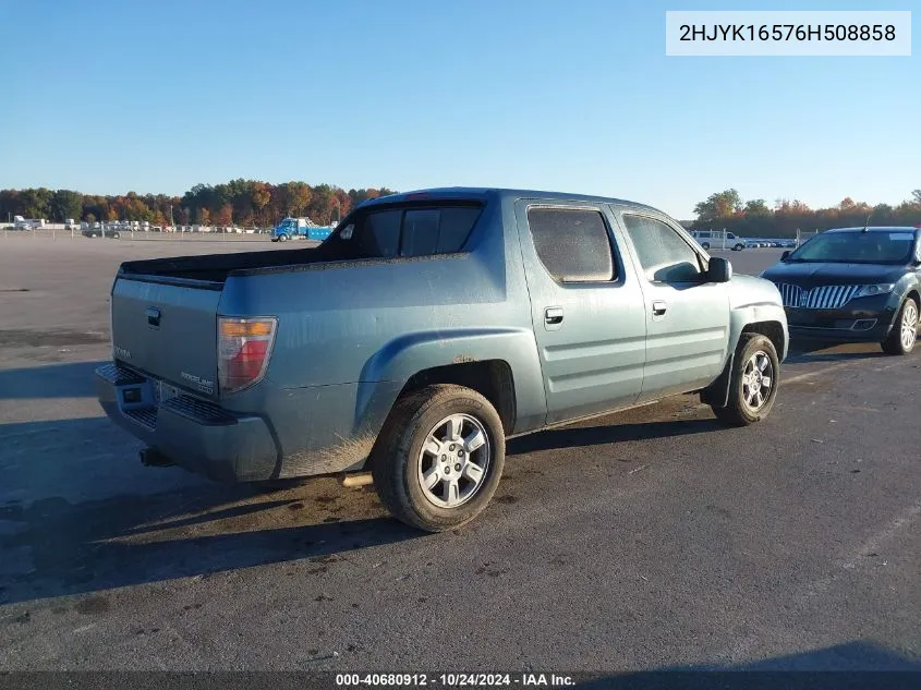 2HJYK16576H508858 2006 Honda Ridgeline Rtl