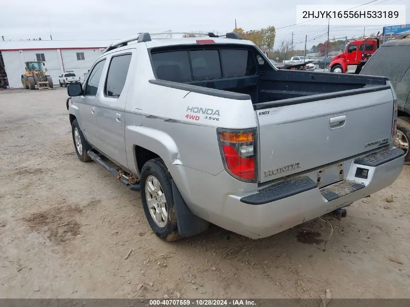 2HJYK16556H533189 2006 Honda Ridgeline Rtl