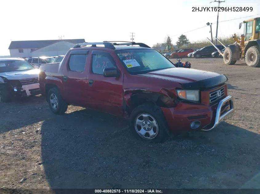 2006 Honda Ridgeline Rt VIN: 2HJYK16296H528499 Lot: 40882575